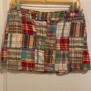 GUC American Eagle Madras Print Low Rise Mini Skirt.